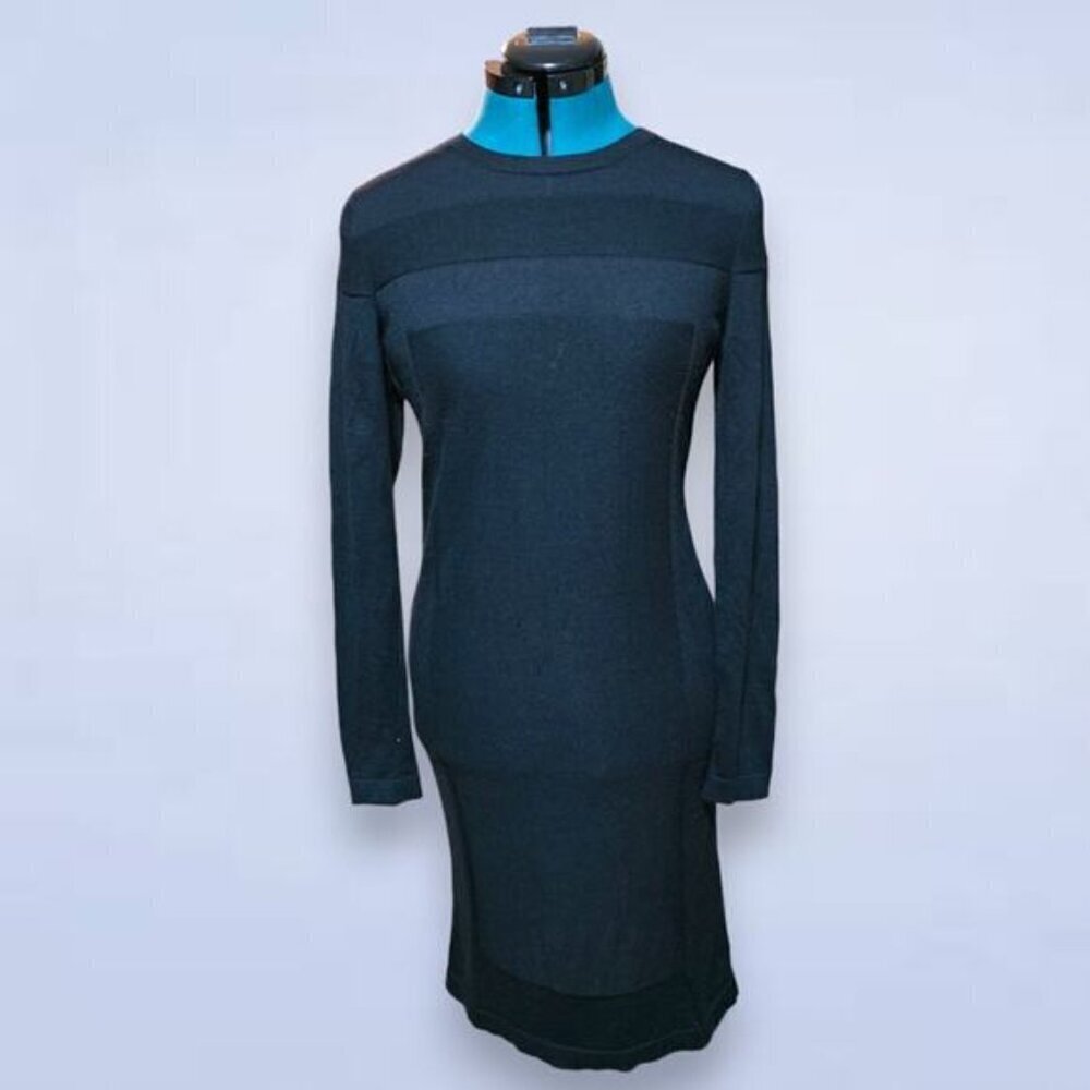 Black Goat Cashmere | Cashmere Silk Blend Long Sleeve Black Dress - Size Large